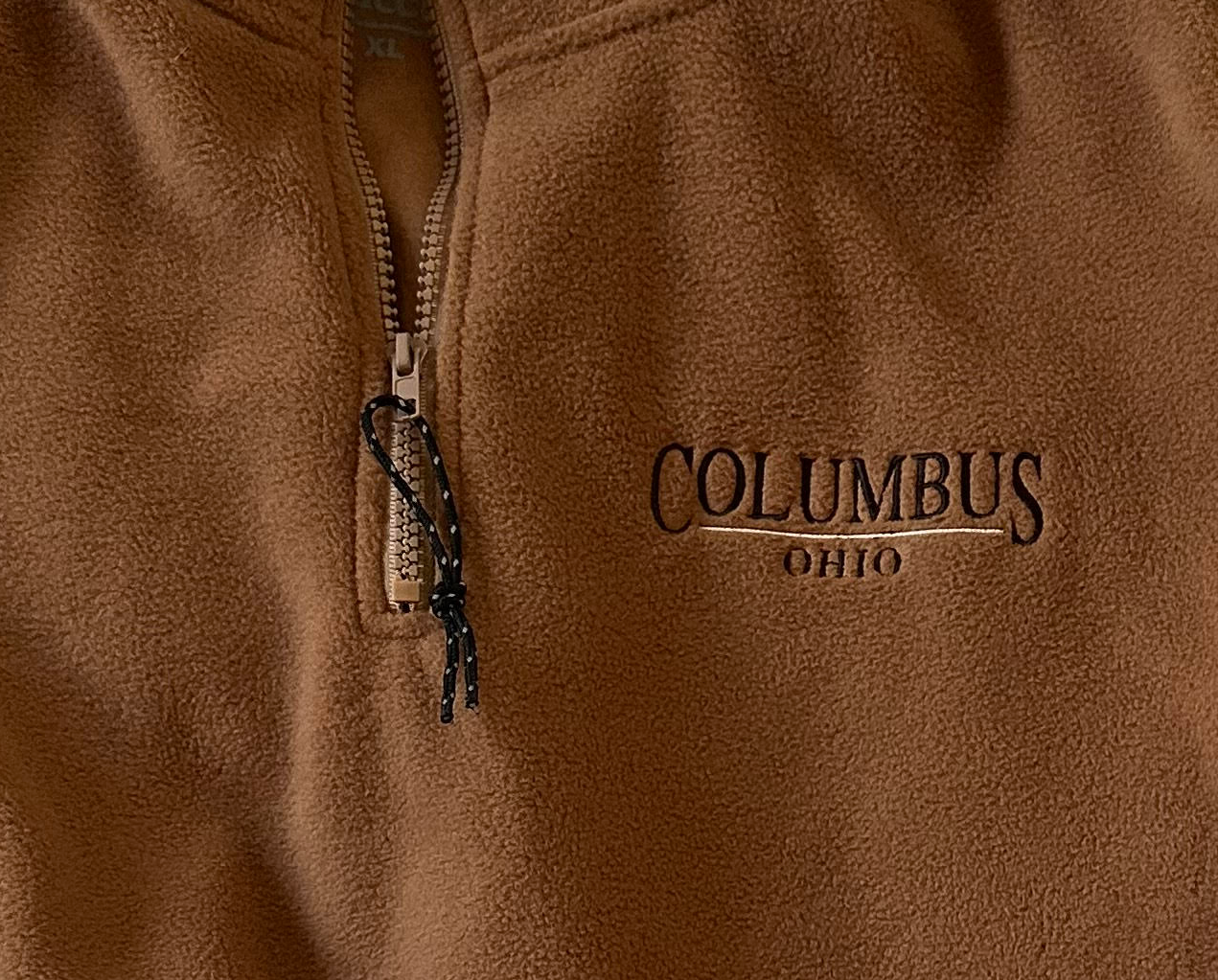 Columbus Camel Fleece Quarter Zip