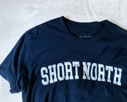 Short North Navy Cotton Tee